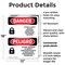 Signmission Lockout Tagout Setup Maintenance Bilingual Danger Sign, Plastic, 12in W x 18in L, 2PK OS-2PACK-DS-P-1218-VS-1428 - alternate 7